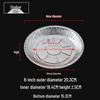 Kashicong Round Aluminum Foil Containers for BBQ & Picnic