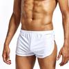 Mens Sexy Solid Short Breathable Ice Silk Underpants Pants Pouch Boxer Underwear