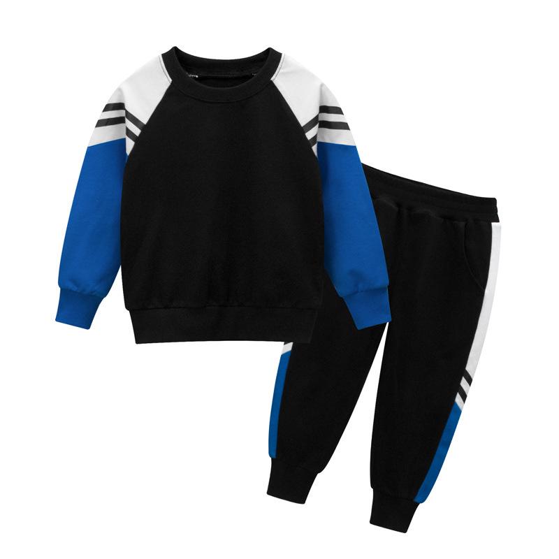 27Kids Children's Autumn 2024 Korean-Style Two-Piece Set: Baby Clothes with Sports Pants