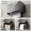 Aluminum Wall-Mounted Bathroom Tissue Dispenser with Storage Shelf