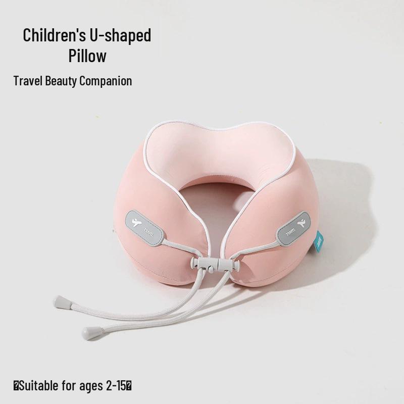 Portable U-Shaped Memory Foam Neck Pillow for Parent-Child - Foldable Travel, Airplane, Office & Nap Support