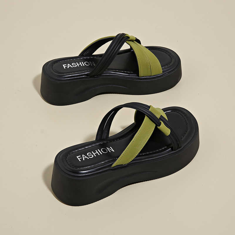 Fashion Slip Resistant Without Back Woman's Summer Slippers Sandals High-level Sneakers Shoes Black Flip Flops Sports Loafersy