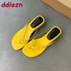Fashion Footwear Low Heel Flip Flops Women Slippers Wedges Shoes Female Slides Sandals Fashion Round Toe Ladies Wedges Slippers Shoes