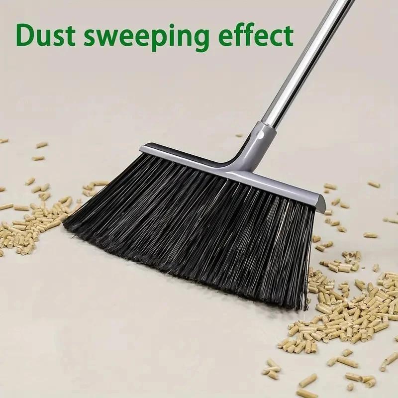 Heavy-Duty Broom Outdoor for Courtyard Garage Lobby Mall Market Floor Kitchen Room Office Pet Hair Rubbish Cleaning
