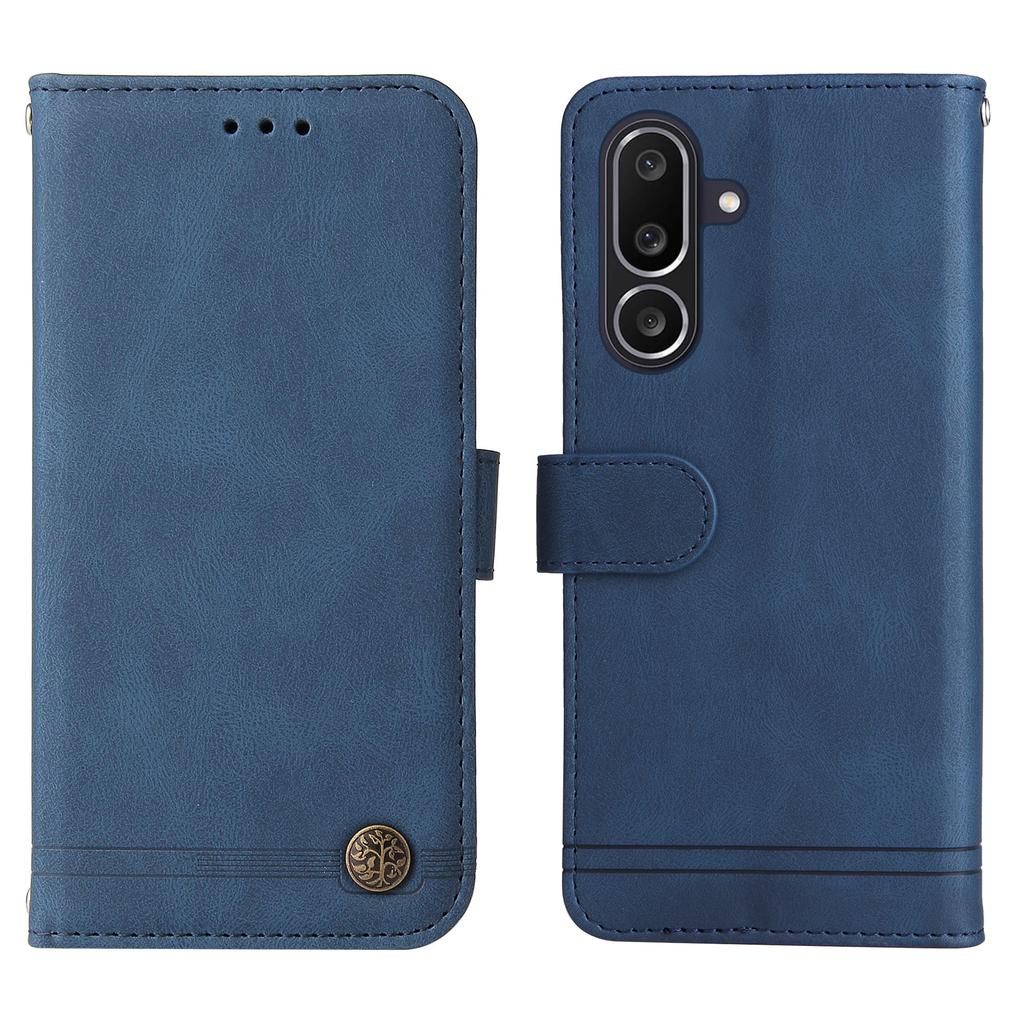 For Samsung Galaxy M56 5G Leather Wallet Cases Skin Touch Phone Cover Stand with Strap