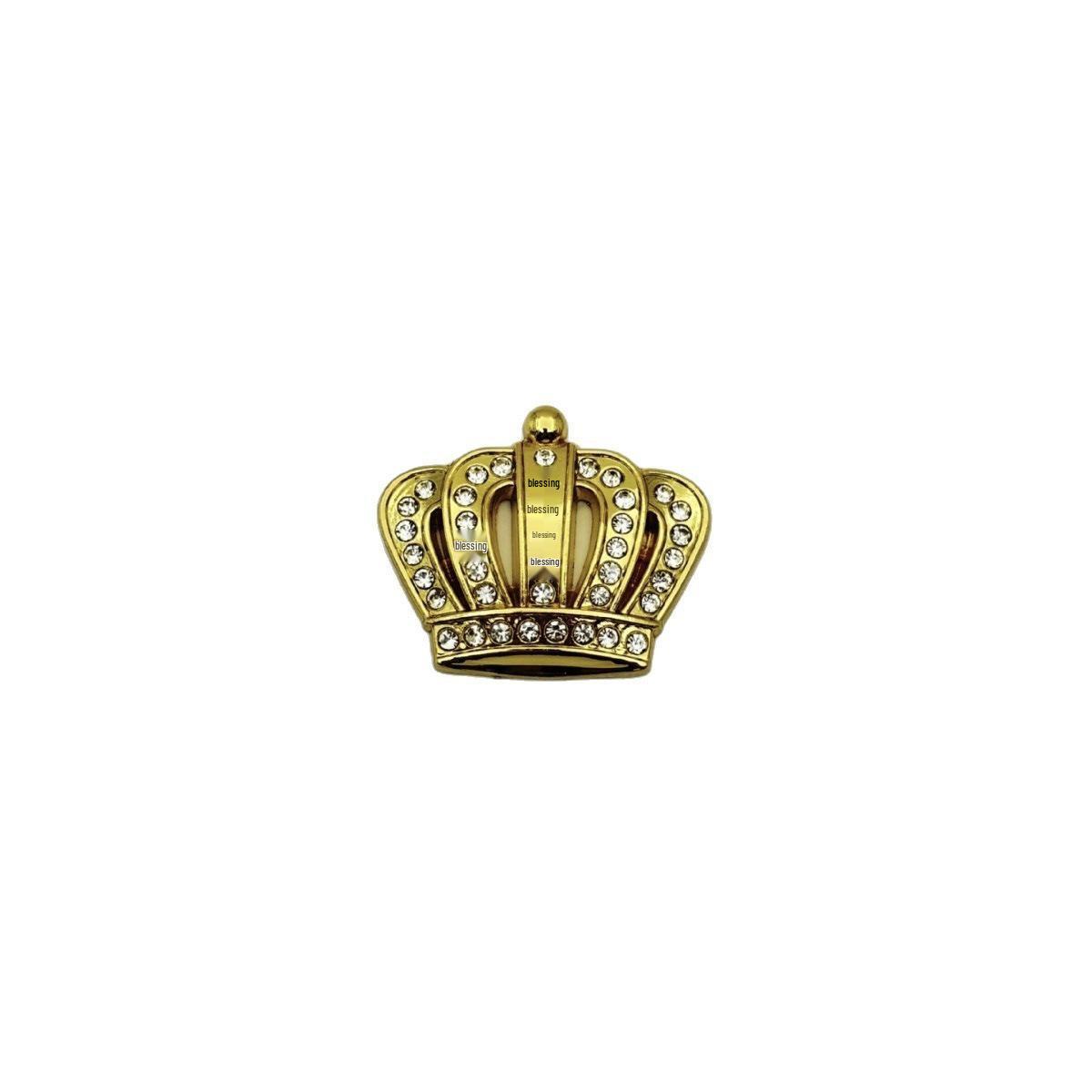 3D Crown Car Emblem Sticker: Small Metal Badge for Car Body Decoration