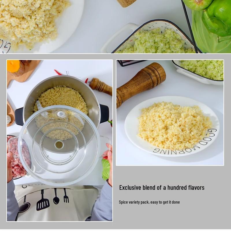 High-Power 1800W Electric Meat Grinder & Vegetable Chopper with Large Capacity