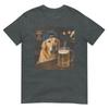 Golden Retriever trinkt Bier Lustiger Hund Bier Humor T-Shirt