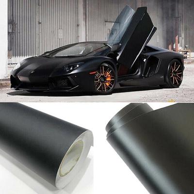 Matte Black Car Wrap Car Motorcycle Scooter DIY Styling Adhesive Film Sheet With Air Bubble Stickers Vinyl
