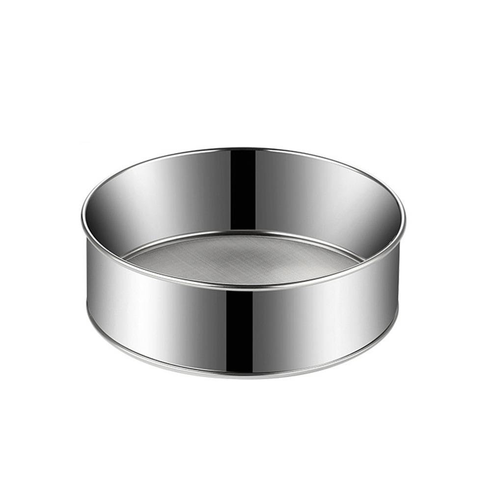 Stainless Steel Flour Sieve Silver Handhold Strainer Sifters Mesh Flour Sifter  Kitchen Supplies