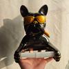 1pc resin French bulldog wall tissue holder, no inner tube needed for bath toilet paper storage & decor.