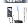 Endoscopio Tipo C Con 2x USB Fotocamera Flessibile da 7 mm Per Smartphone Tablet Computer Impermeabile IP67 Luce LED Regolabile