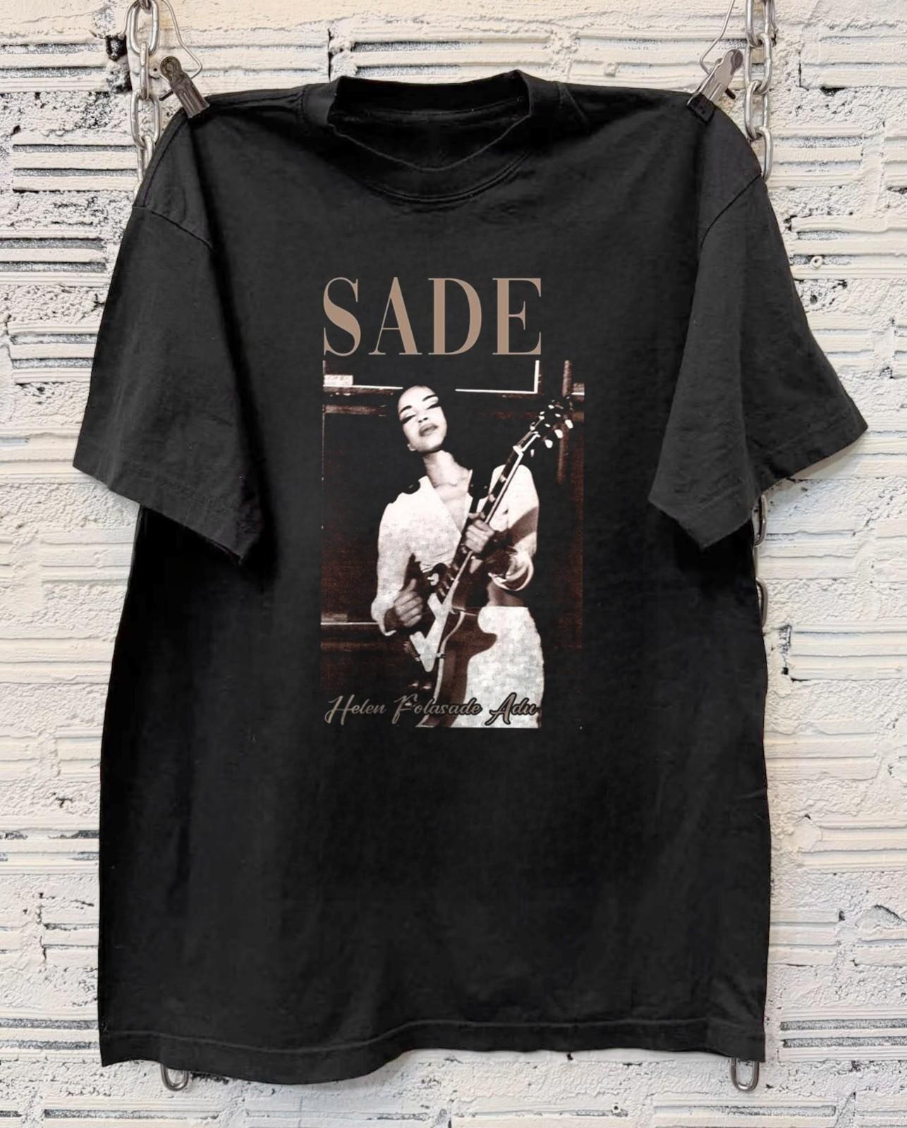 Sade Adu Helen Folasade Adu Unisex Black Cotton T-Shirt Size S to 5XL XXXL