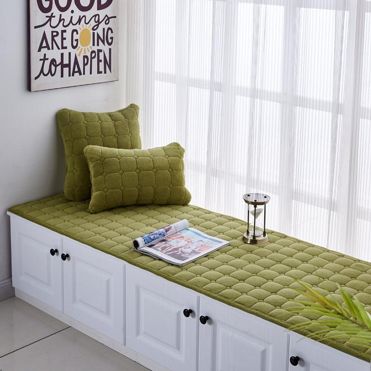 Bay Window Cushion European Style Window Sill Cushion Bedroom Balcony Cushion Decoration Tatami Non-slip Sponge Cushion