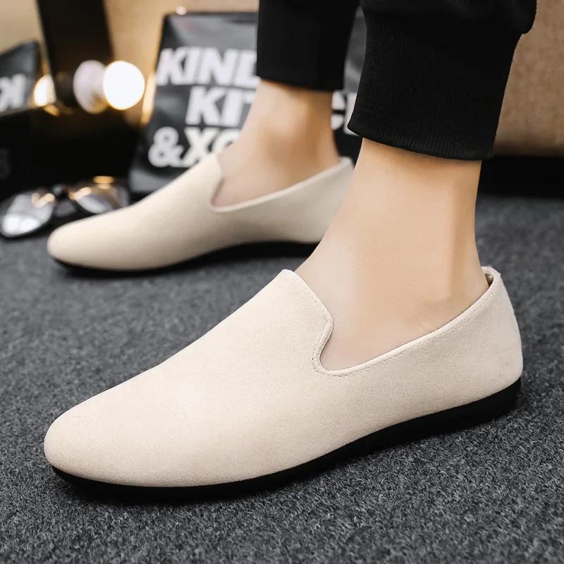 Mens Loafers Flat Casual Shoes for Men Slip-ons Designer Shoes Man Low Top Male Sneakers 2024 New Arrival Zapatos De Hombre