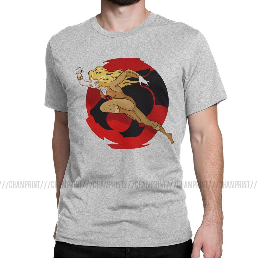 Mens Cheetara T Shirt Thundercats 80s Retro Cartoon Clothing Novelty Short Sleeve Crewneck Tee Shirt New Arrival TShirt