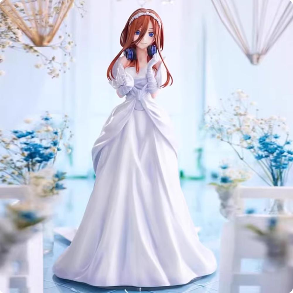 The Quintessential Quintuplets Anime PVC Miku Nakano Nakano Wedding Action Figure Toy Gotoubun No Hanayome Collection Model Doll
