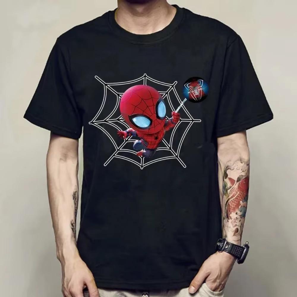 T Shirt For Men Cartoon Super Hero Spiderman T Shirt Streetwear Tops Harajuku Fashion Graphic T-Shirt Unisex Tshirt Y2k Top Male