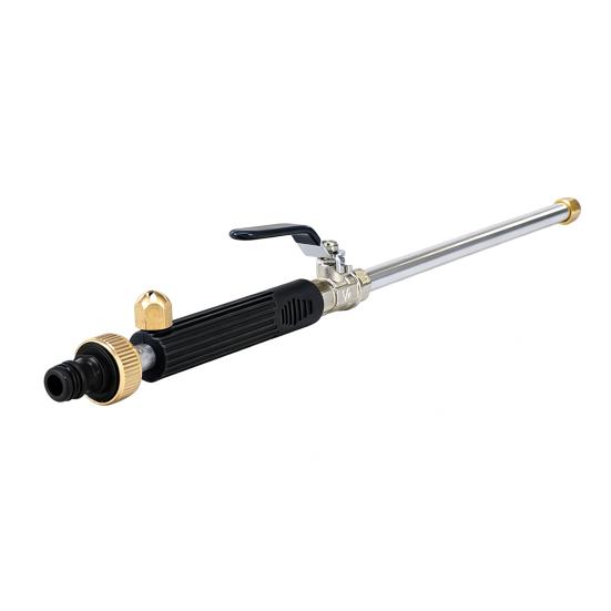

High Pressure Hose Nozzle, Garden Hose Car Wash Sprayer Wand, Pressure Washer Attachment Nozzle for Car Cleaning Agricultural Irrigation Pet Cleaning чорний