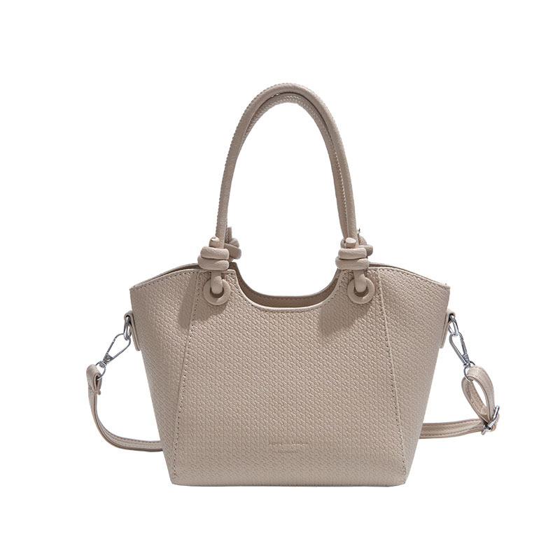 

Ручная текстурированная сумка-ведро женская летняя модная простая повседневная сумка через плечо новая трендовая женская сумка легкие хаки