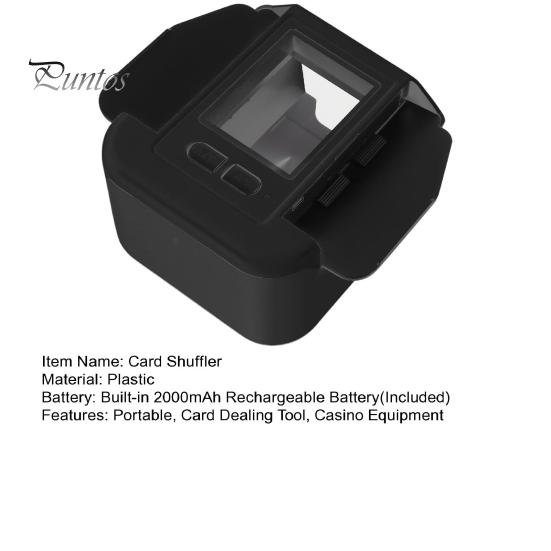Automatic Card Shuffler 2000mAh Type-C Rechargeable Quiet Electric Poker Card Dealer Machine Card Dealing Tool Casino Equipment