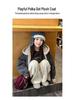YOJIA Girls' Stylish Hooded Jacket, Thickened and Warm for Big Kids, Winter 2025 Edition.