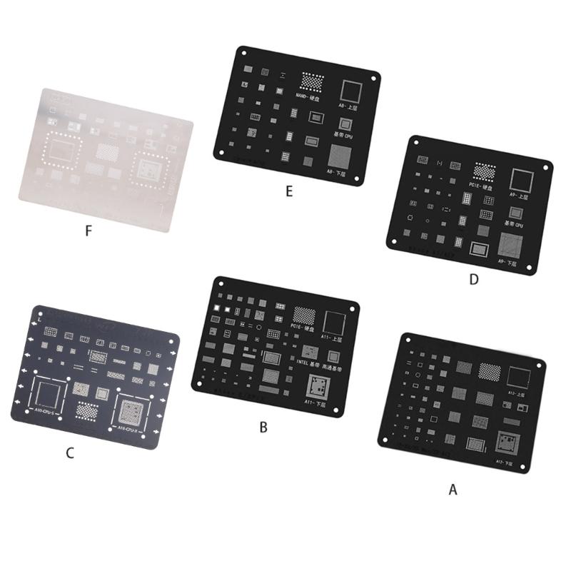 Professional Planting Tin Net Steel Reballing Stencil Kit Suitable for Mobile Phone Repair for Chip Tin Planting Solder
