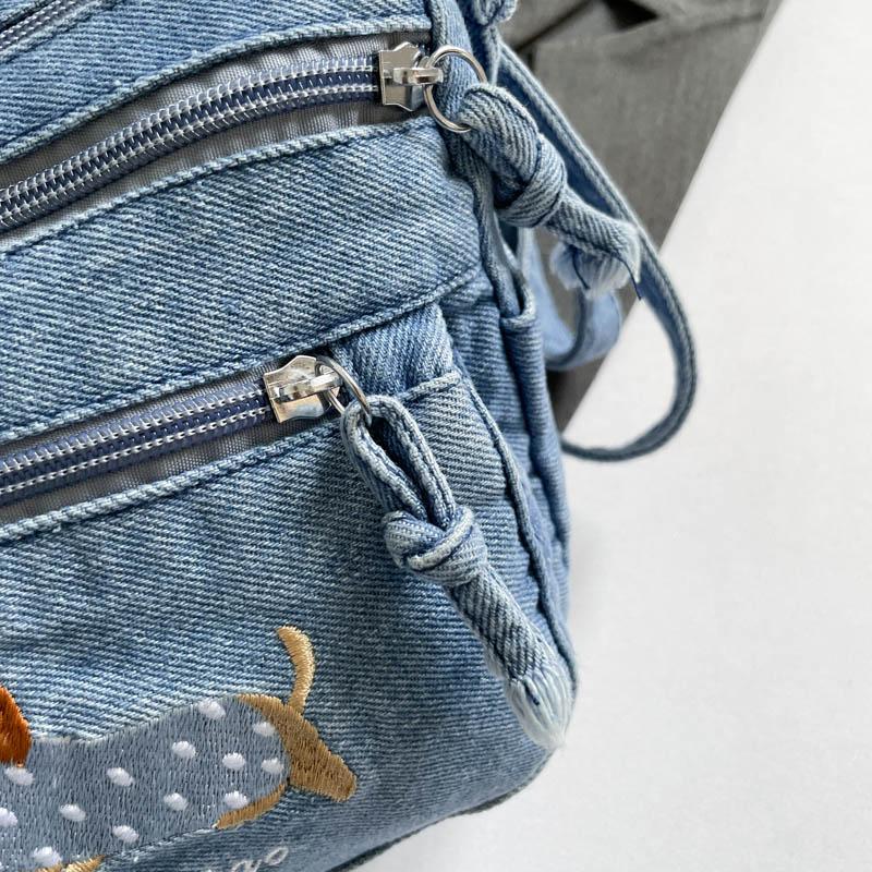 Denim Shoulder Bag Women's Large Capacity Commuter Student Crossbody Bag