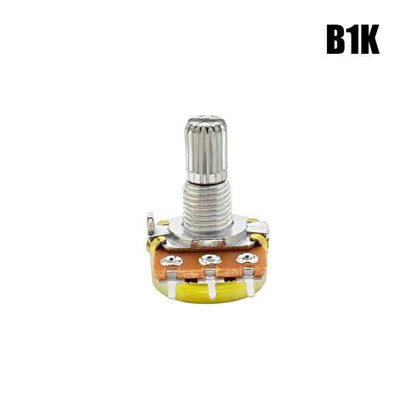 5Pcs Wh148N 15Mm Single Potentiometer B Type Variable Resistor Volume Control Potentiometer Audio Amplifier Electronic Circuit