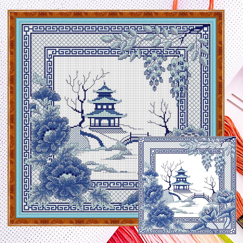 Partial Embroidery Eco-cotton Thread 14CT Counted Animal Cross Stitch Kit