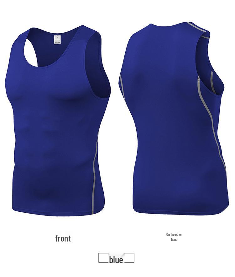 Men's Quick-Dry Compression Tank Top for Sports, Basketball, and Fitness