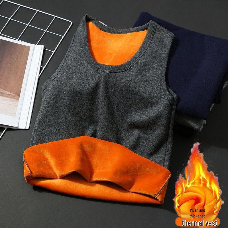 Herren Slim Fit Thermo-Weste: Herbst-/Winterwärme mit Samtfutter