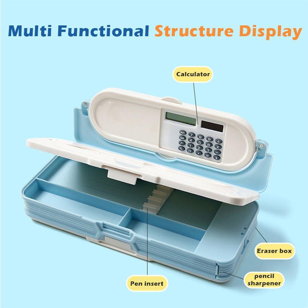 Multifunktionale Schreibwarenbox Mechanisches Stifteetui Cartoon Federmäppchen Schulsachen