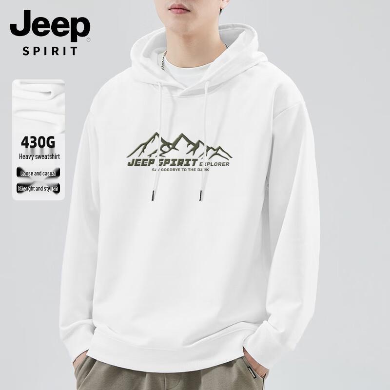 

JEEP SPIRIT Men s Casual Hooded Pullover Sweatshirt XL