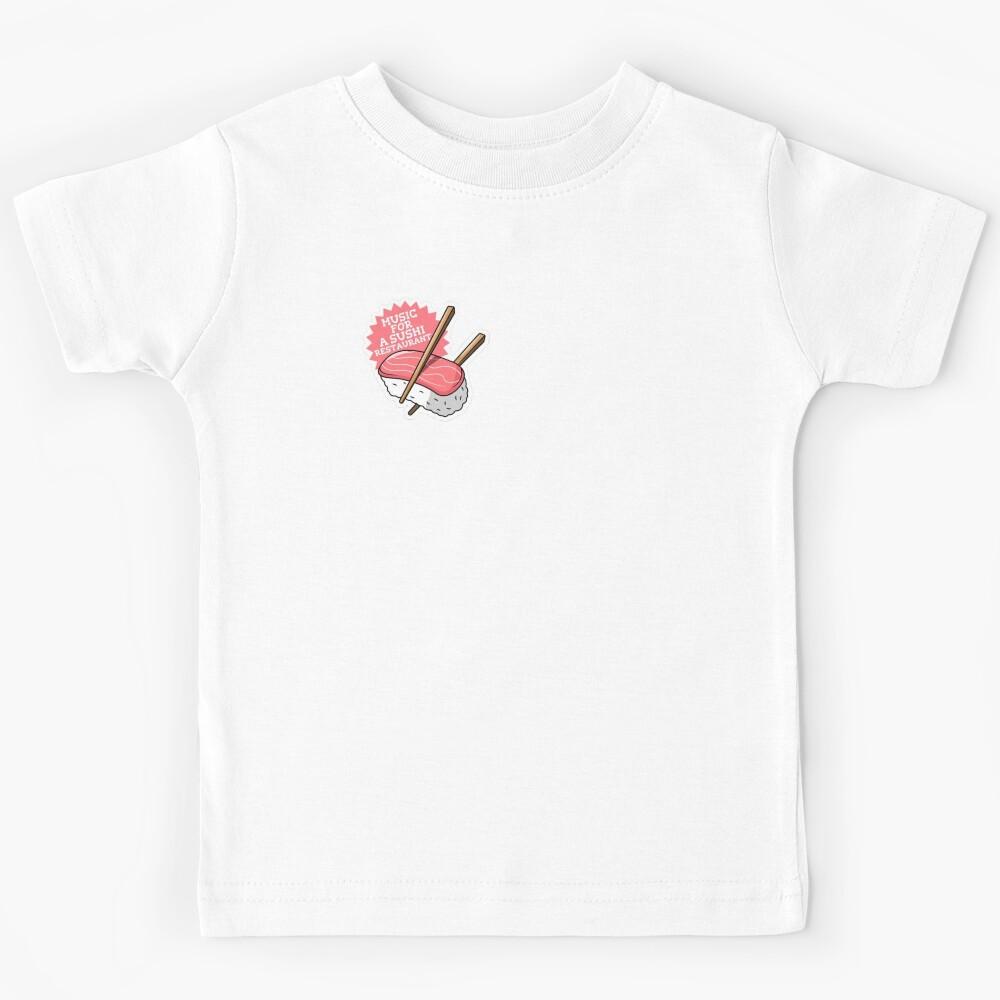 Music for a sushi restaurant cute design Kids T-Shirt 160