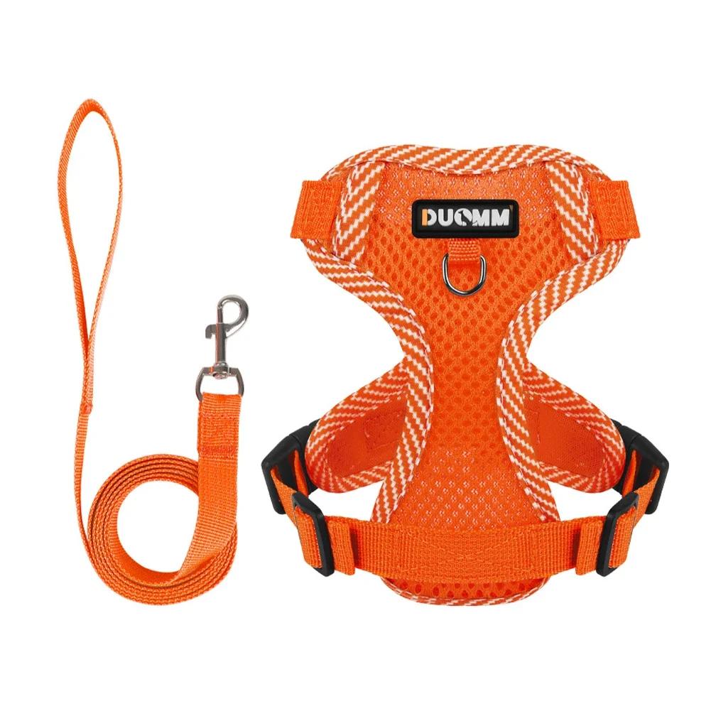 Adjustable Vest Chest Dog Collars Dog Harness Clothes Rope Small Dogs Reflective Breathable Outdoor Walking Pet Dog Accessories