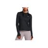 Under Armour Launch Pro Comfortable Versatile Crew Neck Pullover Long Sleeve T-Shirt Women T-Shirts Black 1386339-001