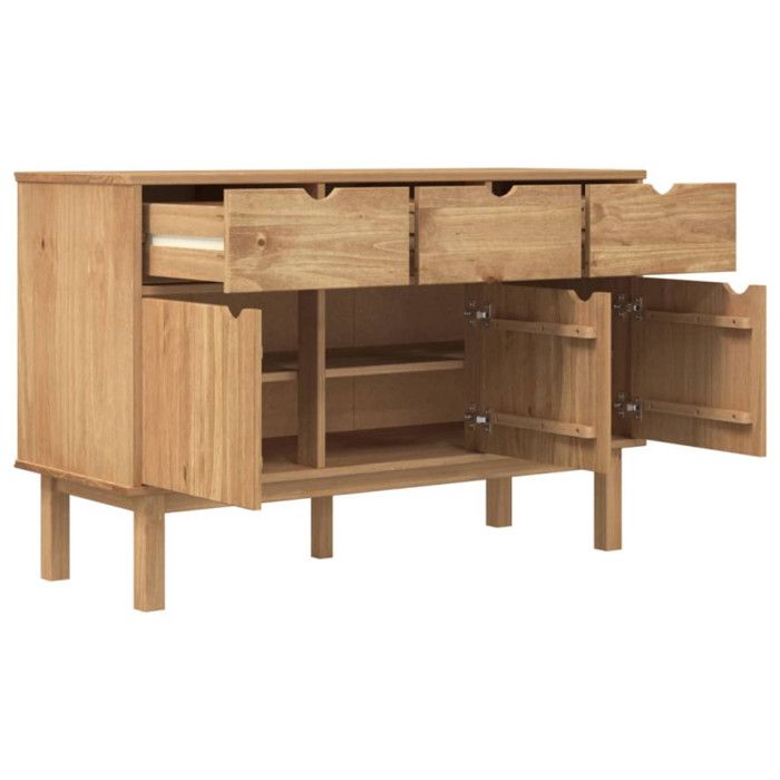 VidaXL Buffet OTTA 114x43x73,5 cm Bois massif de pin 351297