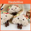 Sweet Sandwich Plush Doll Cute Taco Design Keychain Made With High Quality Pp Cotton