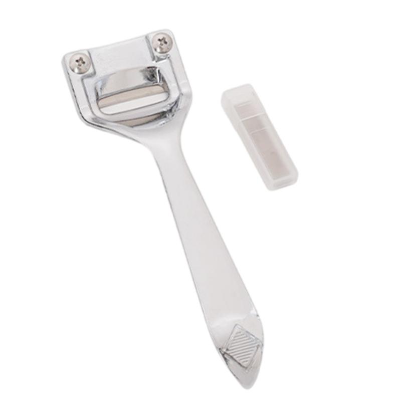 

Metal Leather Skiver Leather Cutting Beveler Tool with Replaceable Skiving Head for Leather Craft, Leather Working Tool