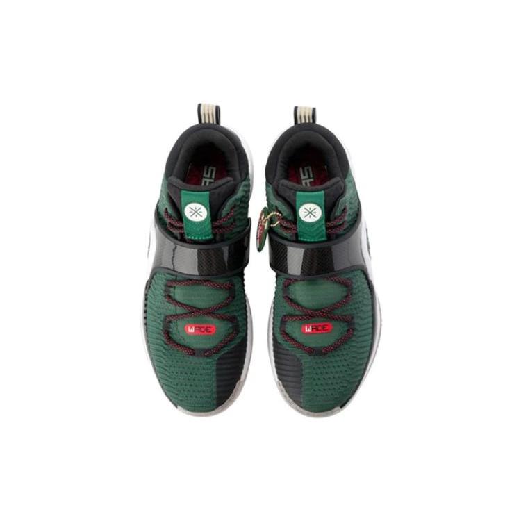 Li Ning WOW 6 Basketball Shoes Men's Low top Green/Black/Red ABAM089-25