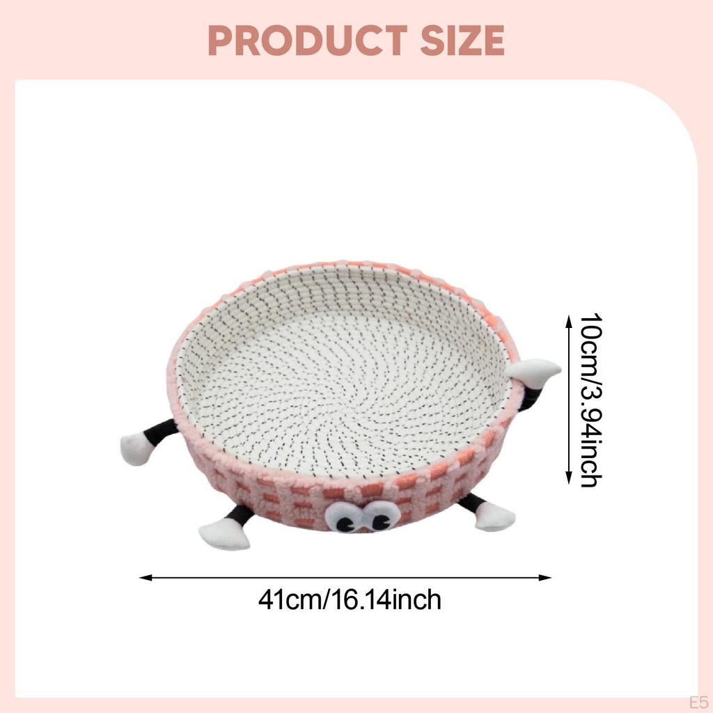 Braided Cat House, Sleeping Bed, Furniture Protector, Hand-Woven Scratching Post, Pet House for