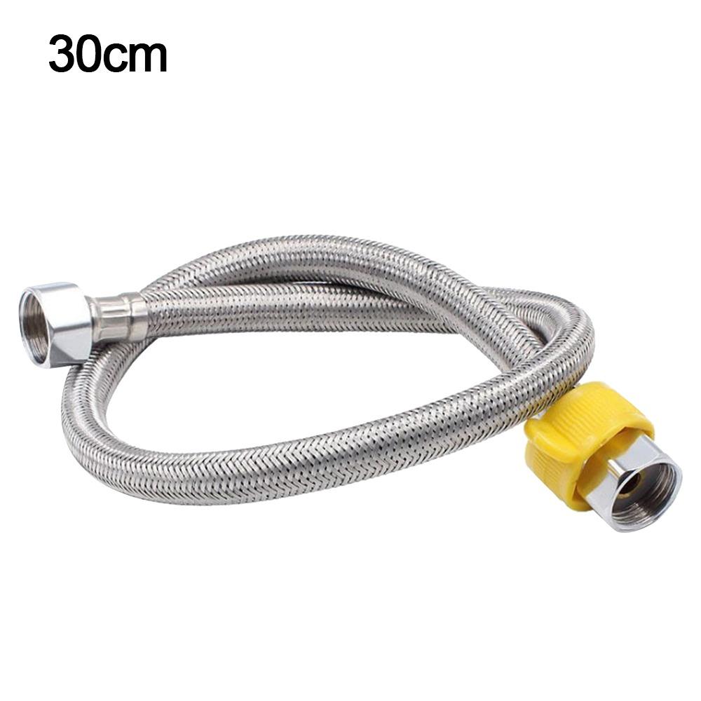 30-200cm Flexible Braided Hose 1/2 Inch Faucet Water Pipe  Kitchen Bathroom Washing Machine
