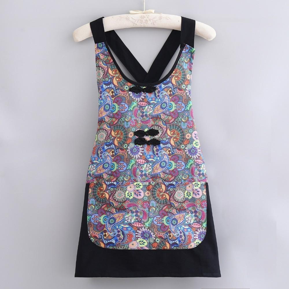 Large Pockets Cooking Apron Anti-fouling Kitchen Cooking Smock Catering Work Clothes  for Adult