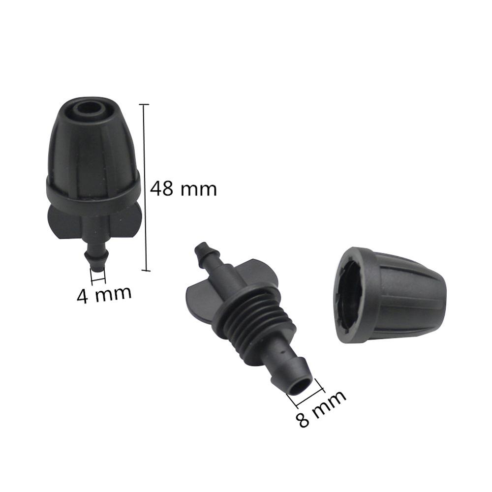 

2 Pcs 8/11mm Hose Connectors With lock Nuts Tee Straight Elbow Plug Connector Garden Drip irrigation 8/11mm Hose Splitters