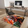 1 Stück Boku no Hero Academia Bakugo Katsuki Anime Cartoon Design Bürostuhlmatte Rutschfeste Teppich für Heimdekoration, Wohnzimmer, Schlafzimmer, Spielzimmer, Geburts