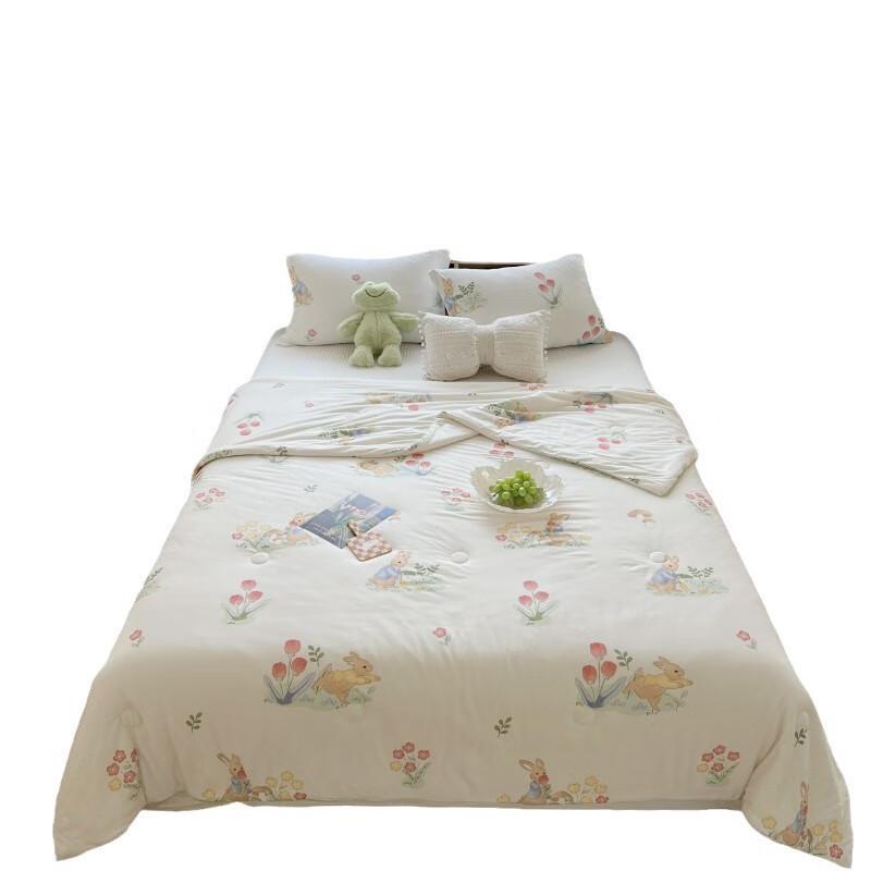 Yuanzhiwei Kids' Knitted Cotton Soy Fiber Summer Quilt