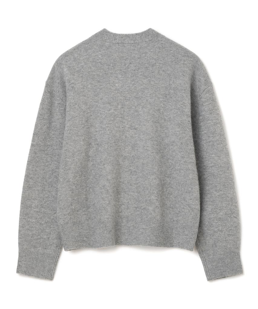 MILLO ARCHIVE Crop Move V-Neck Cardigan [Melange Gray]