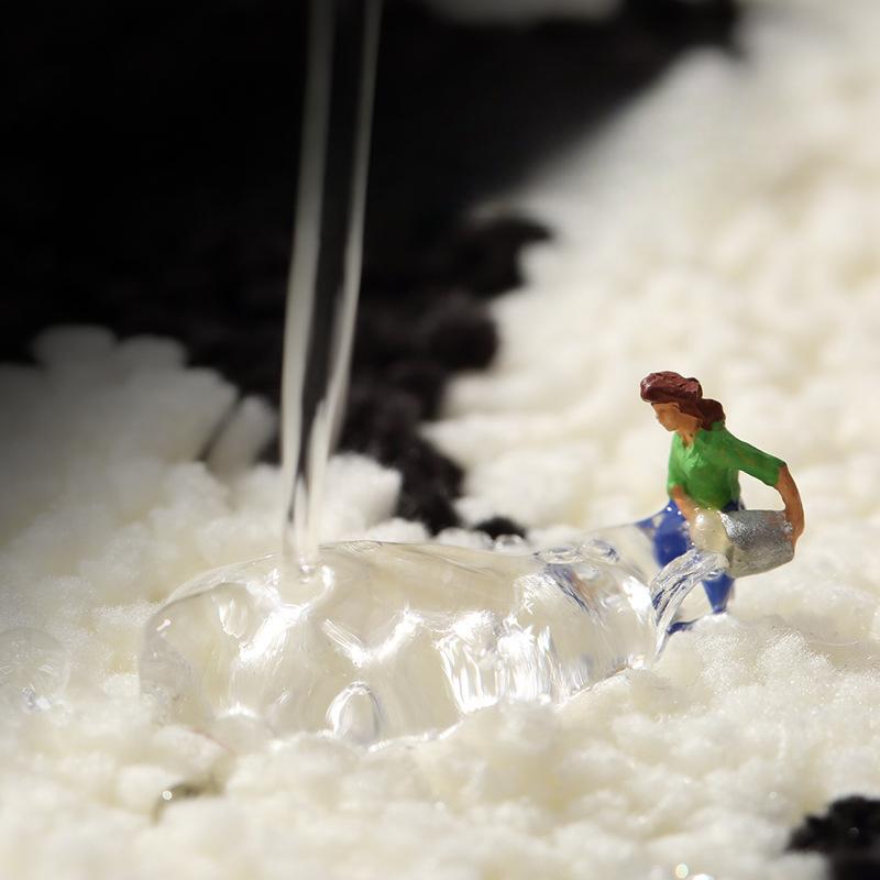 Bathroom Absorbent Floor Mats, Bathroom Door Anti-slip Foot Mats, Black and White Wind Flocking Thickened Toilet Toilet Carpet