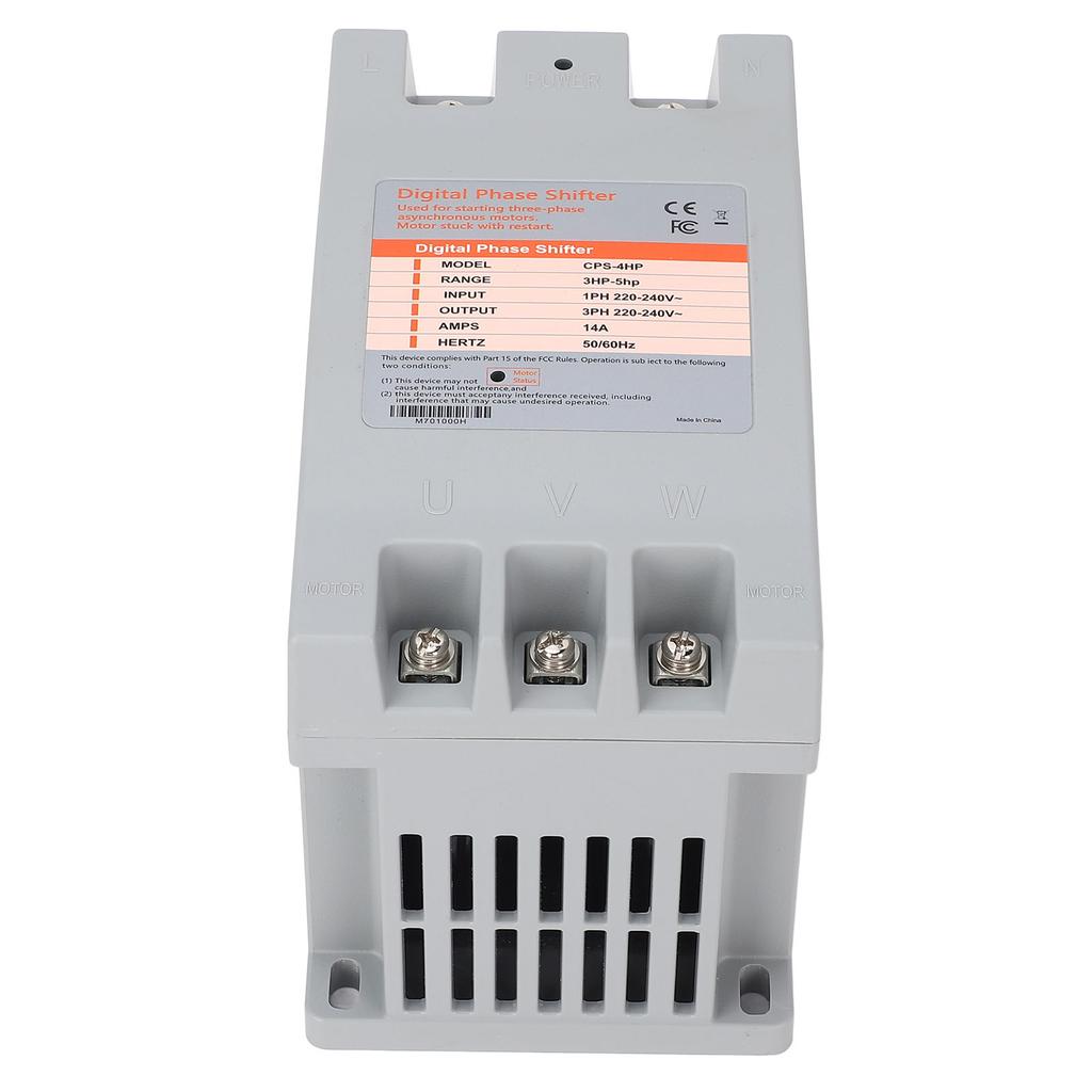 Single to 3 Phase Inverter 3 5 Horsepower 2.5 3.7KW 14A 50 60Hz High Efficiency Digital Phase Shifter for Motor